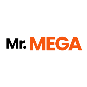 mrmega logo white