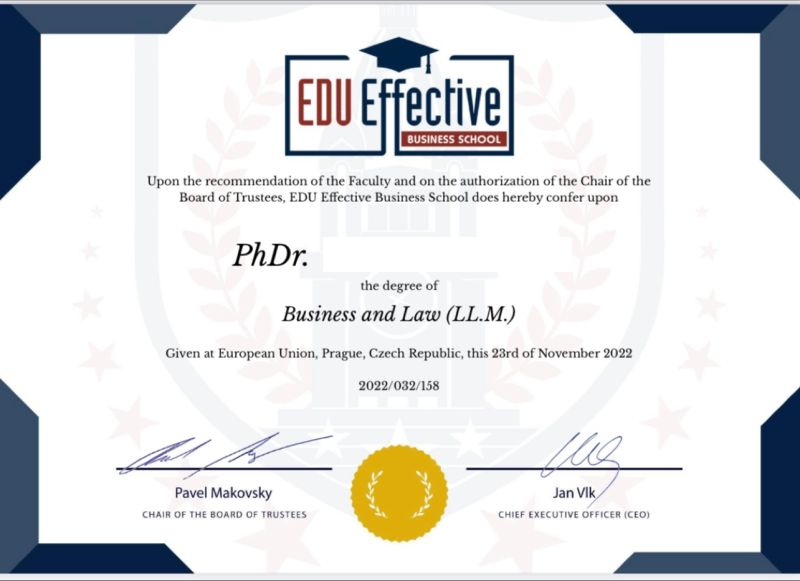 RUE 법률팀을 만나보세요 - 유럽 전역에 걸친 전문성, 교육 및 탁월함 2 EDU Effective Business School