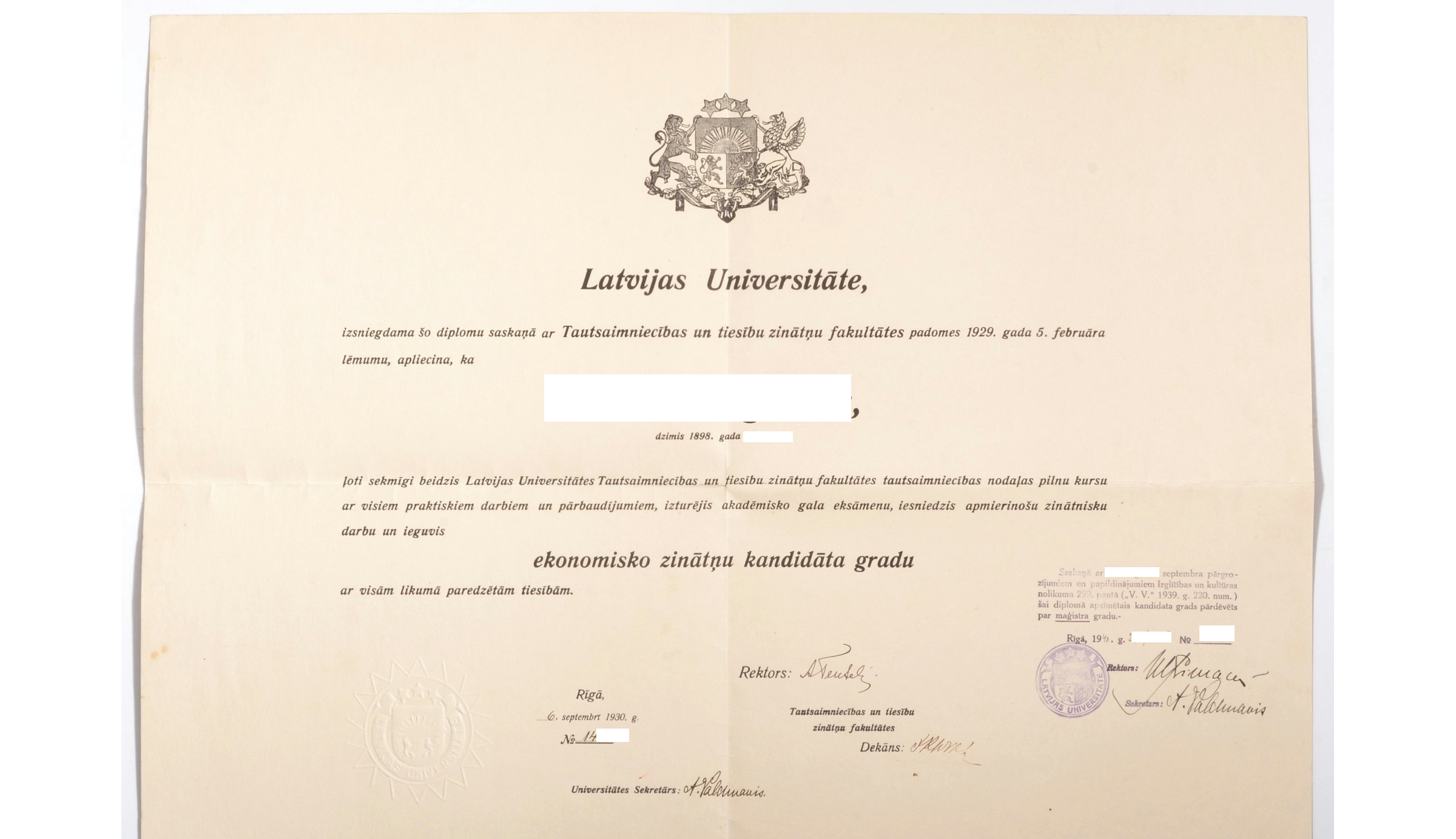RUE 법률팀을 만나보세요 - 유럽 전역에 걸친 전문성, 교육 및 탁월함 3 University of Latvia